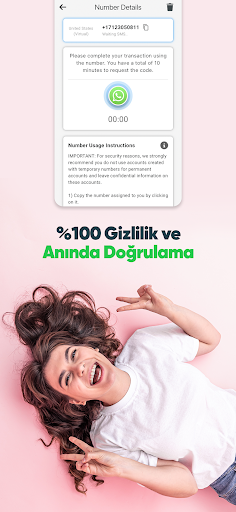 vNum: Sanal Numara & SMS Al ekran görüntüsü