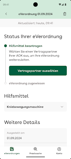 AOK BY eVerordnung Hilfsmittel ekran görüntüsü