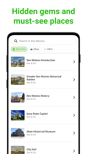 Des Moines SmartGuide ekran görüntüsü