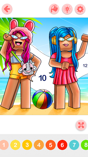 Blox World Coloring Book ekran görüntüsü