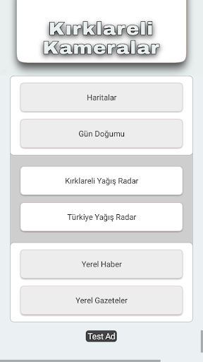 Kırklareli Kameralar ekran görüntüsü