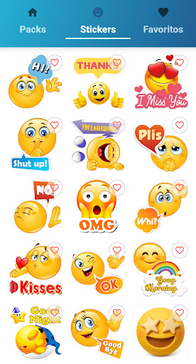 Wasticker emojis para whatsapp ekran görüntüsü