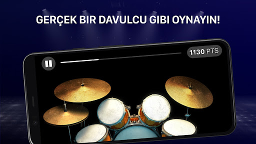 Drums: gerçek bateri oyunları ekran görüntüsü