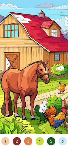 Country Farm Coloring Book ekran görüntüsü