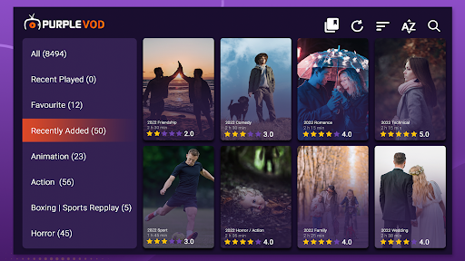 Purple VOD - IPTV Player ekran görüntüsü