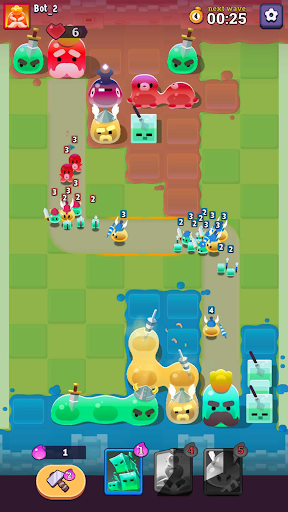 Slime Clash: Merge & TD Game ekran görüntüsü