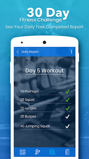 30 Day Fitness Challenge - Hom ekran görüntüsü