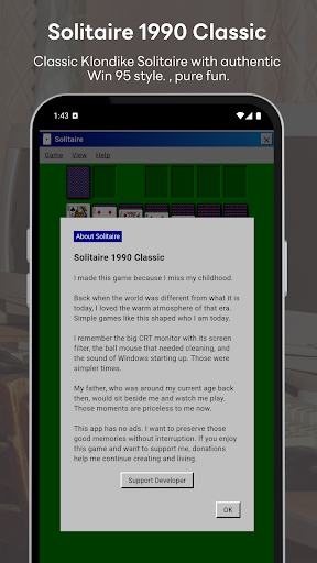 Klasik Solitaire 1990 ekran görüntüsü