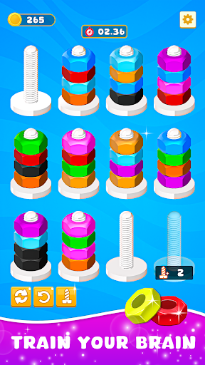 Nuts Color Sort : Bolts Puzzle ekran görüntüsü