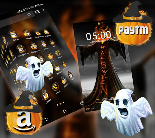 Scary Halloween Launcher Theme ekran görüntüsü
