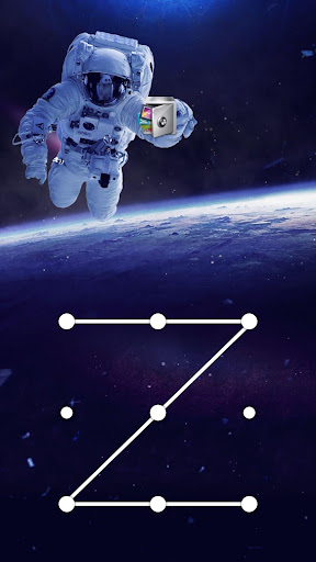 AppLock Live Theme Astronaut ekran görüntüsü