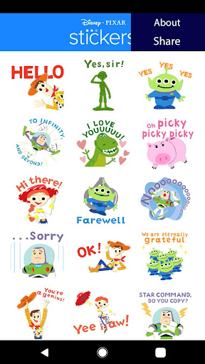 Pixar Stickers: Toy Story ekran görüntüsü