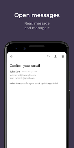 Temp Mail by temp-mail.io ekran görüntüsü