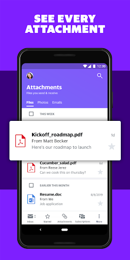 Yahoo Mail Go- Organized Email ekran görüntüsü