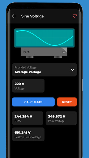 Electronics Calculator ekran görüntüsü