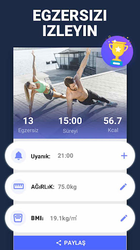 Evde Plank Egzersizleri ekran görüntüsü