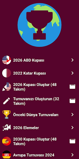 Dünya Kupası Simülasyon 2026 ekran görüntüsü