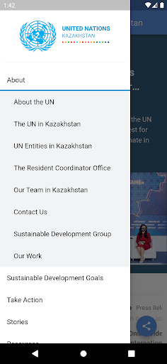 UN Kazakhstan ekran görüntüsü