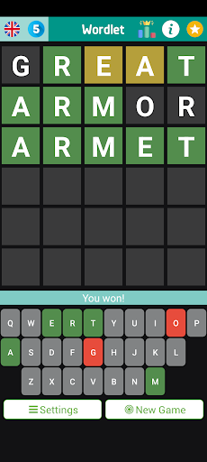 Wordlet: Guess Word Phone & TV ekran görüntüsü