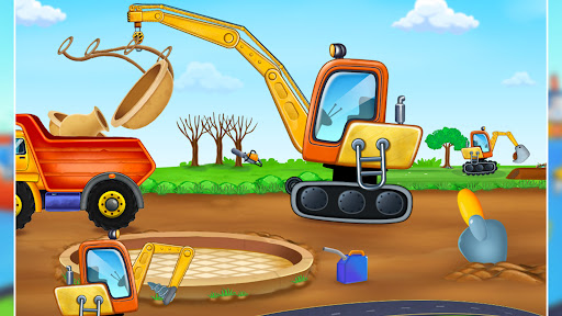kids builder truck game ekran görüntüsü