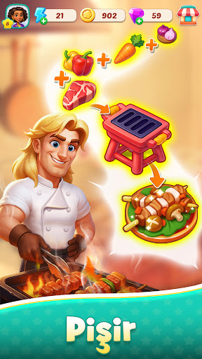 Foodstars: Birleştir ve Pişir ekran görüntüsü