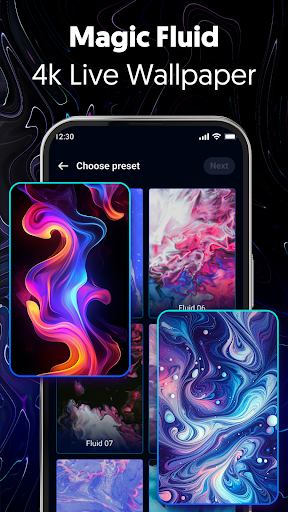 Fluid Wallpaper: Magic Fluids ekran görüntüsü