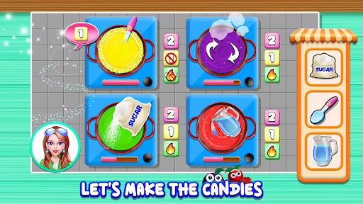 Candy Lollipops Factory Games ekran görüntüsü