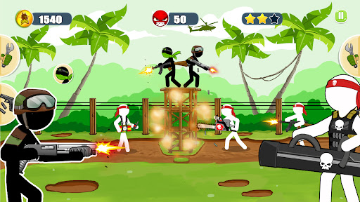 Stickman Army : The Resistance ekran görüntüsü
