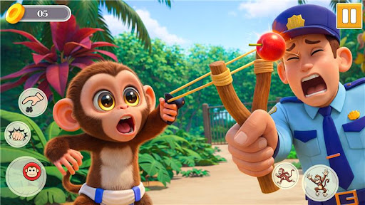 Monkey Prankster: Zoo Chaos ekran görüntüsü