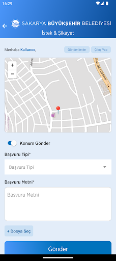 Sakarya Büyükşehir ekran görüntüsü