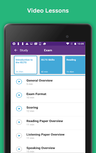 IELTS Exam Preparation, Lesson ekran görüntüsü