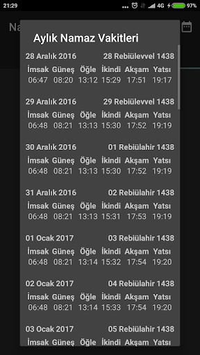 Namaz Vakti ekran görüntüsü