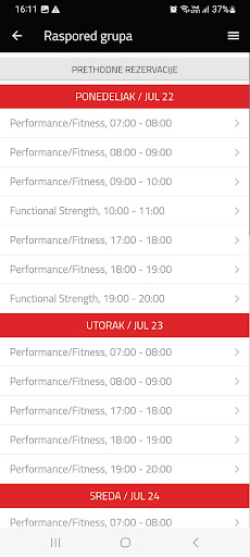 Pobednik gym ekran görüntüsü