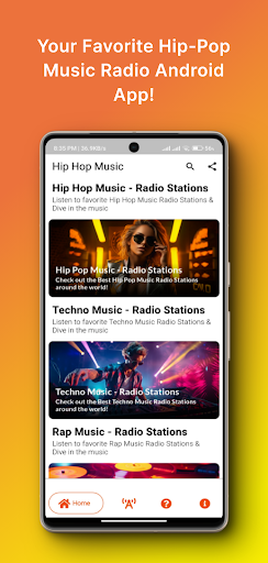Hip Hop Radio - Rap Music MP3 ekran görüntüsü