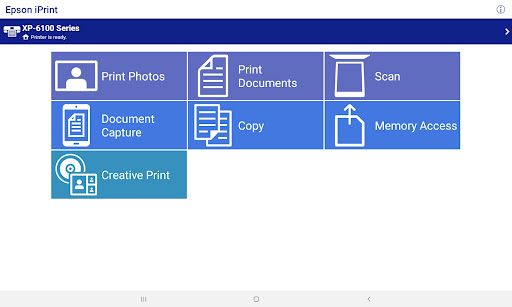 Epson iPrint ekran görüntüsü