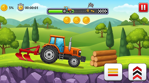 Kids Tractor Uphill Truck Race ekran görüntüsü