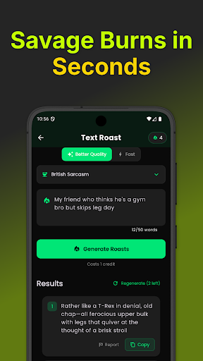 RoastGPT: AI Insult & Joke App ekran görüntüsü