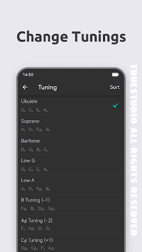 Ukulele Tuner ekran görüntüsü