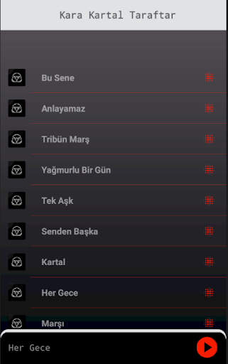 Kara Kartal Taraftar Marşları ekran görüntüsü