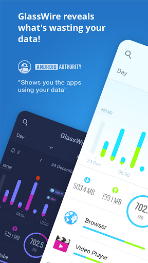GlassWire Data Usage Monitor ekran görüntüsü