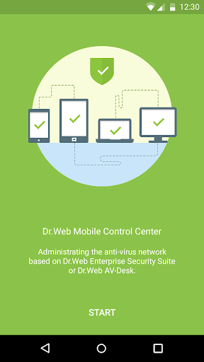 Dr.Web Mobile Control Center ekran görüntüsü
