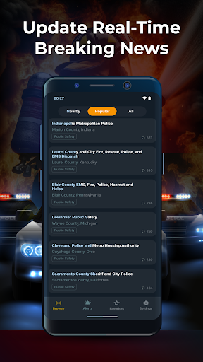 Police Scanner & Fire Radio ekran görüntüsü