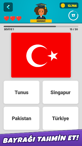 Dünya Bayrakları 2 - Haritalı ekran görüntüsü