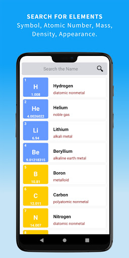 Chemistry Periodic Table - Ele ekran görüntüsü