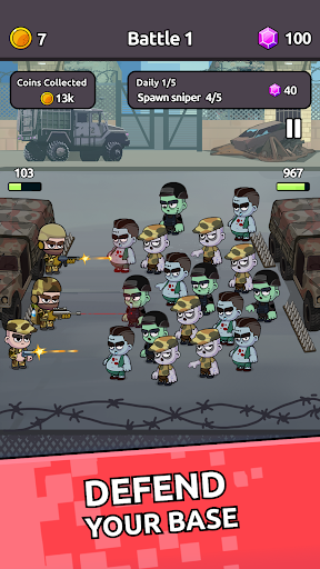 Zombie Warriors: Base Defense ekran görüntüsü