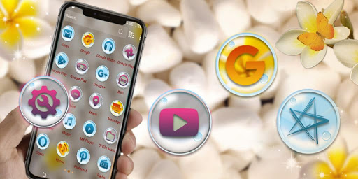 White Stone Launcher Theme ekran görüntüsü