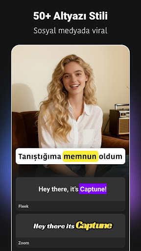 AI Auto Captions - Captune ekran görüntüsü
