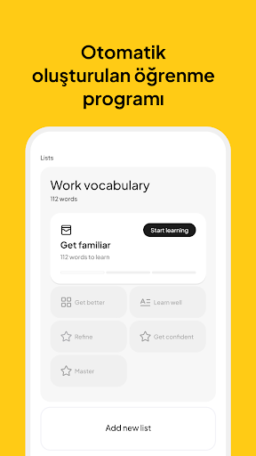 Woor. English vocabulary ekran görüntüsü