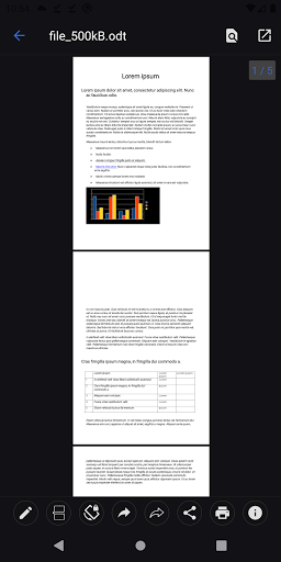 Open Office Viewer - ODF, PDF ekran görüntüsü