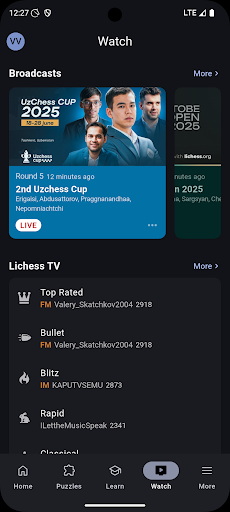 Lichess ekran görüntüsü